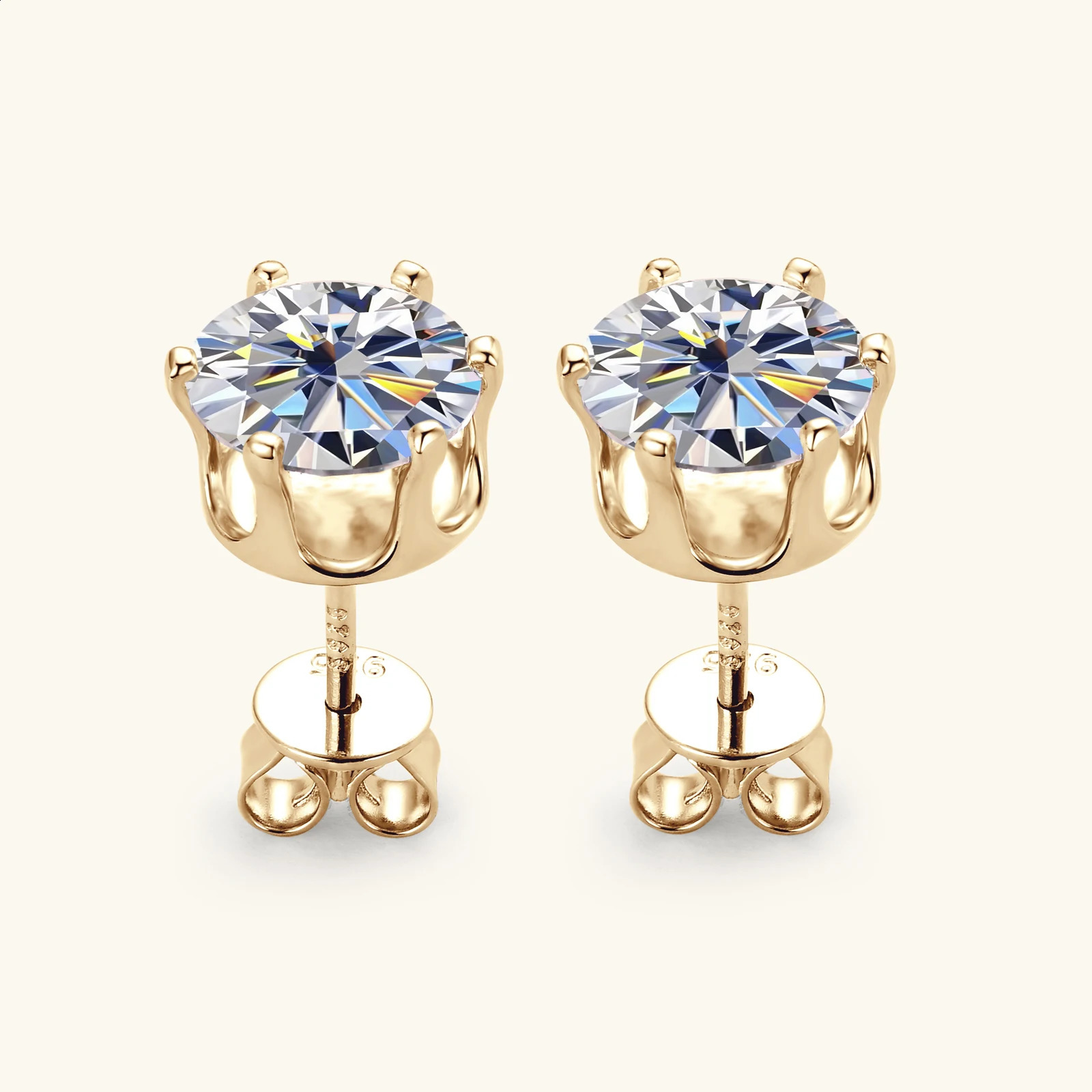 0.1-3 Carat Stud Earrings for Women Men D Color Lab Created Diamond Earring 925 Sterling Silver Ear Piercing Jewelry 250807