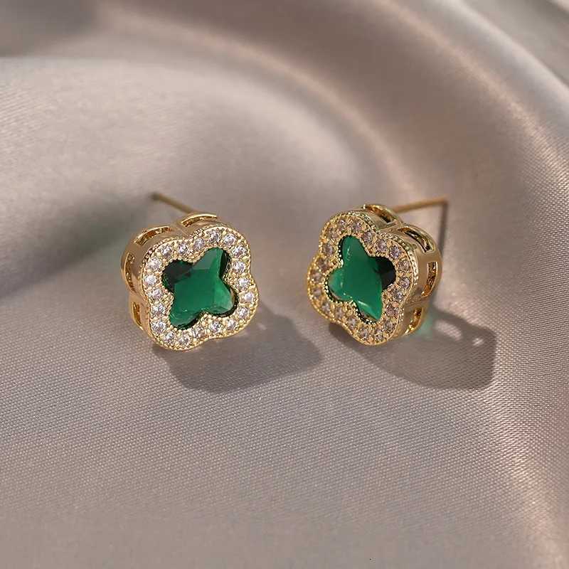 Flower Stud Earrings Elegant Earrings for Women 14k Gold Plated Womens StainlESS Steel Trend 2025 Luxury Fashion Jewelry Y250812