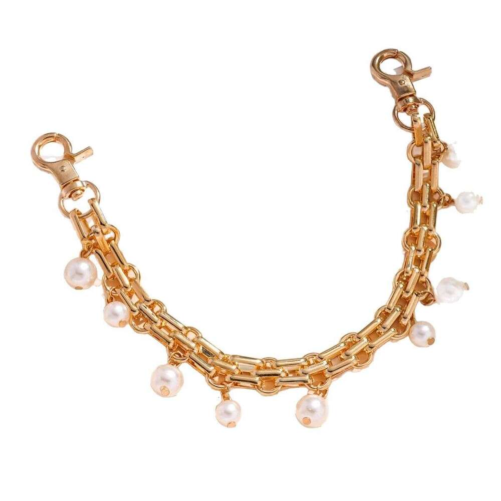 Hot Selling Metal Style Versatile Oil Drop Flower Pearl Wallet Crossbody Shoulder Bag Chain Pendant Accessory