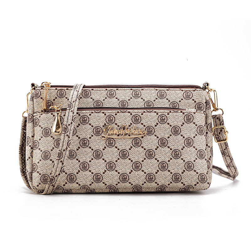 Women's Luxury Handbag Free Shipping Designer Phone Bag New Floral Underarm Bag Fashion Trend Ladies Korean Style Letter Casual Single Shoulder C