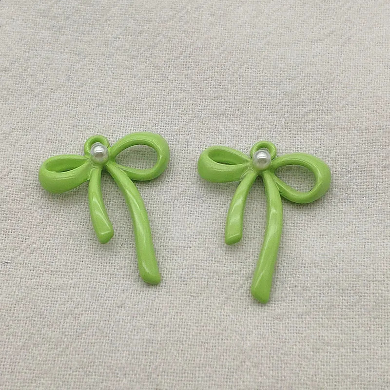 Arrival 26x20mm 100pcs Zinc Alloy Pendants Bows Shape Charm For Hand Made Earrings DIY PartsJewelry Findings Components 250807