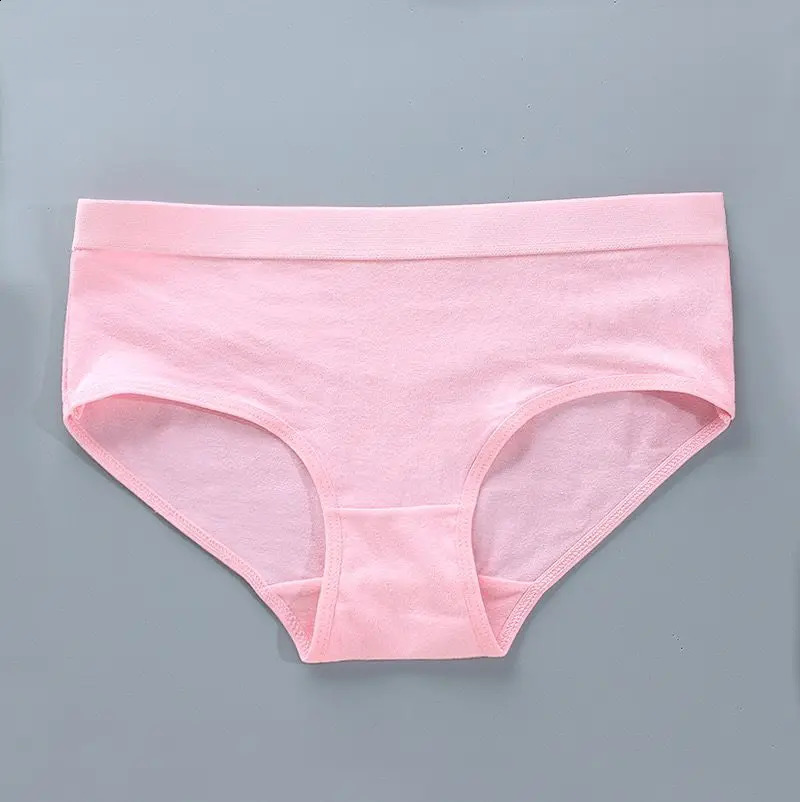 4pcs Childrens Panties Teenage Cotton Underwear Sport Puberty Student Briefs 814Years 250812
