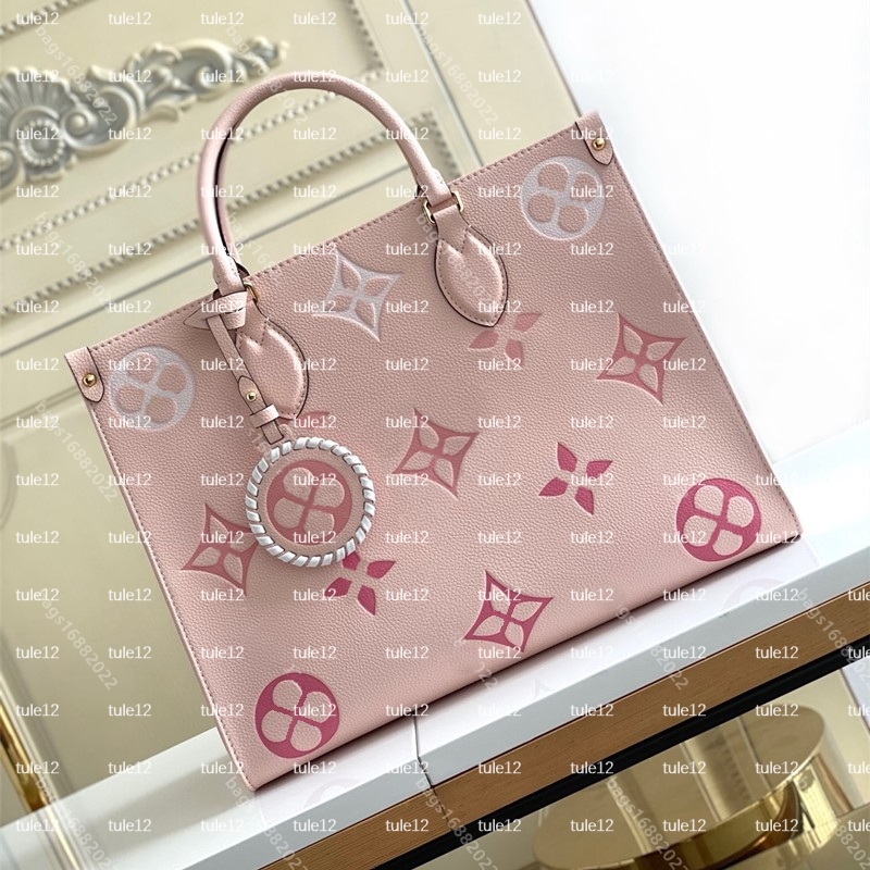 New Must have Top quality designer handbag onthego Womens crossbody shoulder bag mirror quality Luxury high capacity shopping bag leather bag Luxury Tote wallet 20a