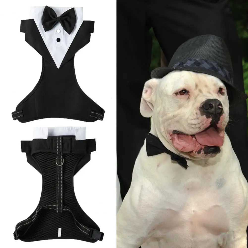 Christmas Dog Costume Pet Halloween Dog Suit Bow Tie Clothes Stylish Wedding Shirt Clothes Formal Tuxedo For Teddy Bulldog XJ250813