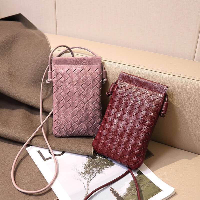 Designer Shoulder Bag Bag Luxury Bag Mini Woven Crossbody - Stylish Vertical Phone Purse Women, Lightweight Shoulder 13X20cm, 100G
