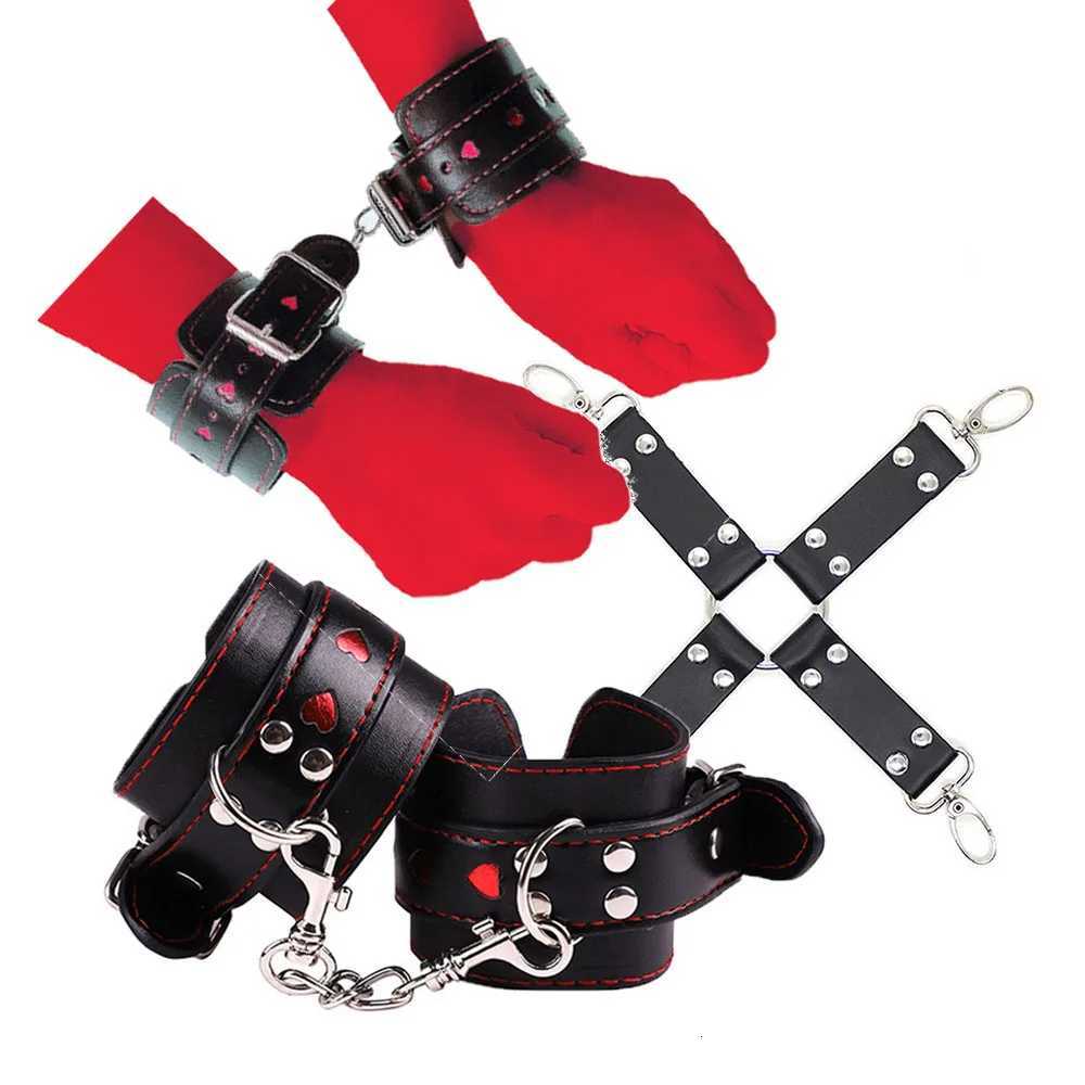 Adjustable Hogtie Handcuffs Restraints Heart Bedroom Adults Erotic Bondage BDSM Set Love Toy Couple Game XJ250813