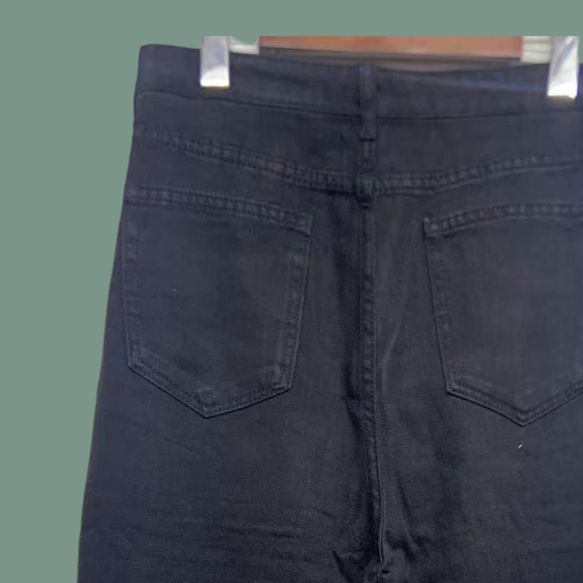 Refreshing and stylish, a must-have for summer, white high-waisted wide-leg jeans 24832