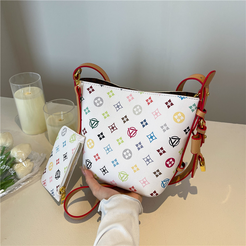 2025 High - end Color - blocking Mother - Daughter Bucket Bag Single - shoulder and Cross - body Trendy Cross - border Women's Bag bags