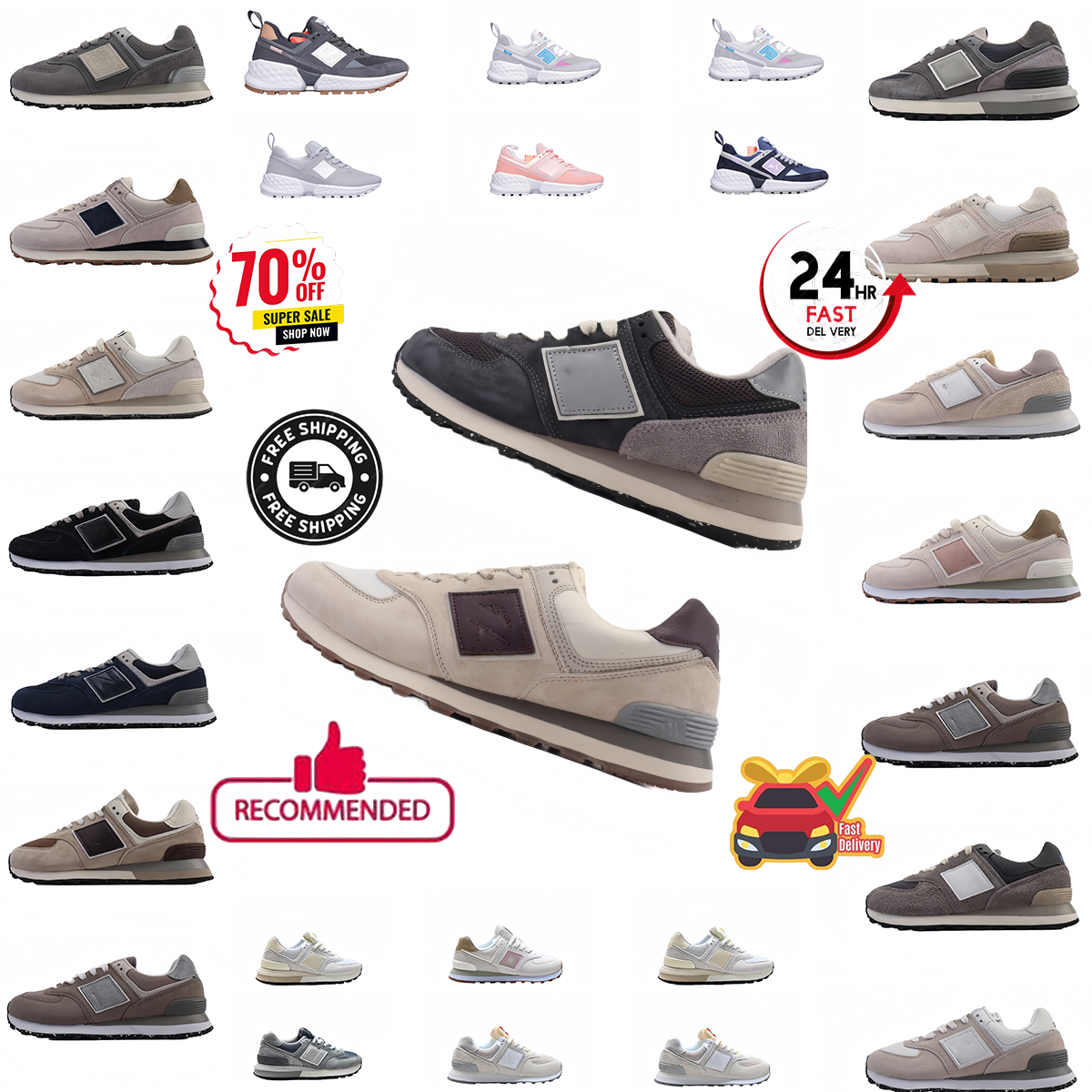 Free shipping 574 shoesbalance shoes Outdoor Recreation NEW Multicolor Athletic Trainers NEW shoes New Breathable Athleisure Comfortable Shoes