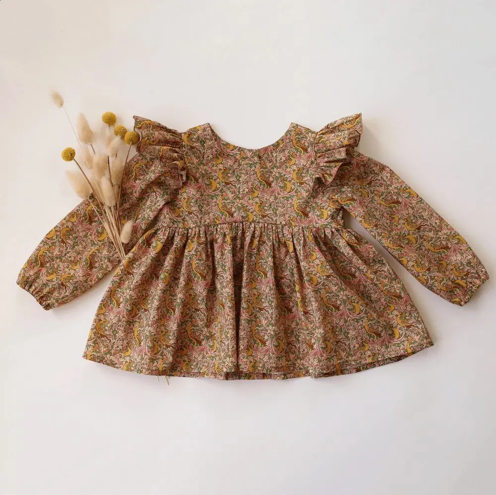 14T Toddler Girl Blouse Long Sleeve Baby Tops Shirt Clothes 250812