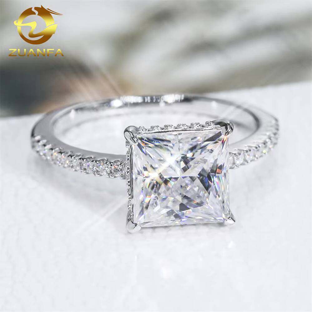 925 Silver 9K14K18K Fine Jewelry Wedding Engagement Ring Moissanite Men's Manufactured Diamond Ring Lab-Grown Diamond Ring