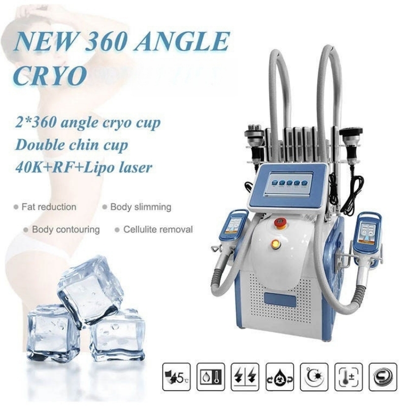 360 Degree Fat Freezing Machine For Salon Weight Loss Therapy Enhances Skin Elasticity And Improves Orange Peel Skin Texture