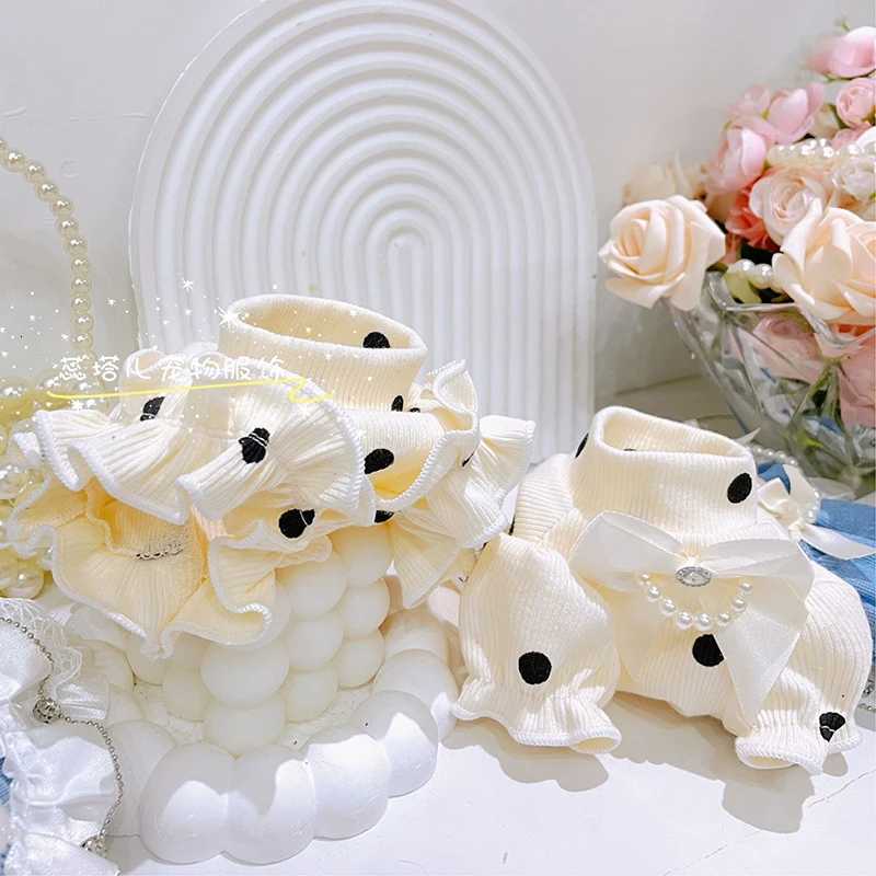 Designer Luxury Pet Princess Skirt Cowboy Skirt Puppy Sweater Small Dog Cotton Base Sweater Sweet Knitted Sweater Beautiful Set XJ250813