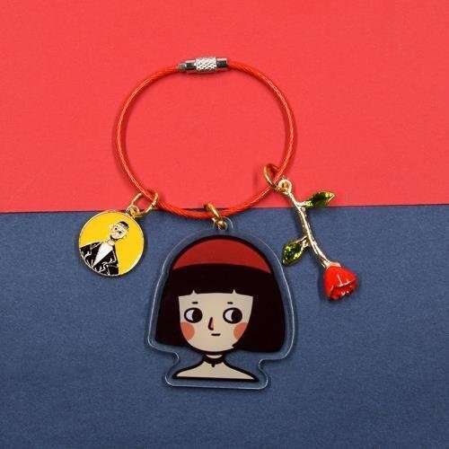 This Killer Is Not So Cold Keychain Couple Pair Simple Bag Ins Trend Backpack Pendant Decoration