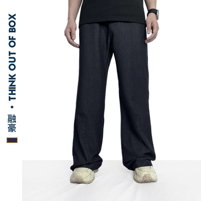 American Street Design Niche Flared Jeans Soft Personality Slim Fit Trendy High-End Couple Style B5