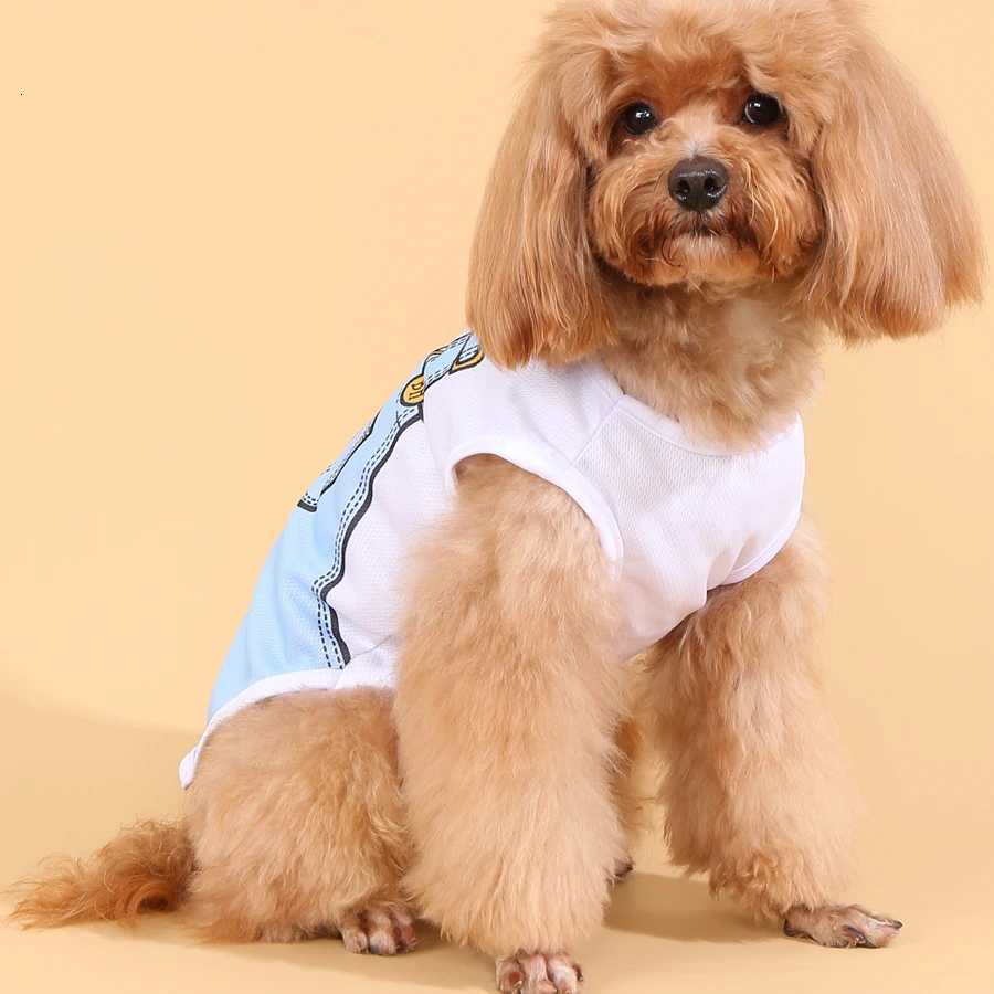 Summer Small Dog Clothes Pets Clothing Cartoon Dog Shirt Chihuahua T-shirt Puppy Vest Yorkshire Terrier Pet Clothes Dog Clothing XJ250813