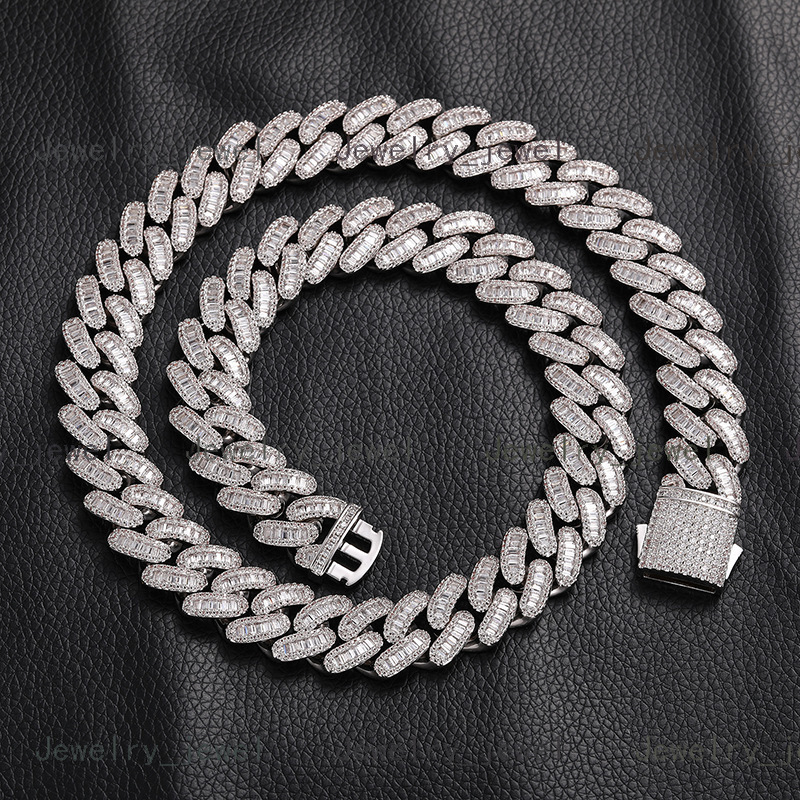 Exclusive In-Stock Mens 18K Gold-Plated Cuban Chain - Zircon Gemstone Copper Body Fashion Jewelry