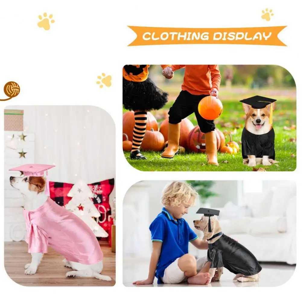 Dog Graduation Gown Pet Graduation Costume Set for Dogs Cats 2025 Cap Gown with Tassel Washable Holiday for Graduation for Pets XJ250813
