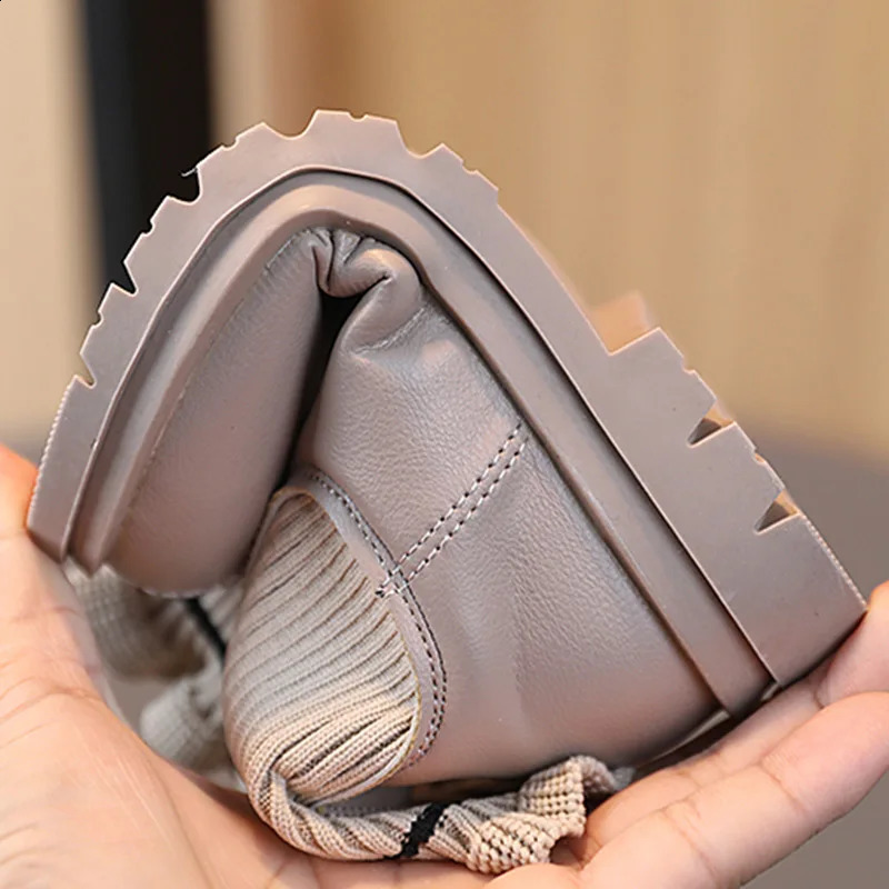 Fashionable and elegant girls zipper boots lightweight nonslip suitable for indoor outdoor campus students aut 250812