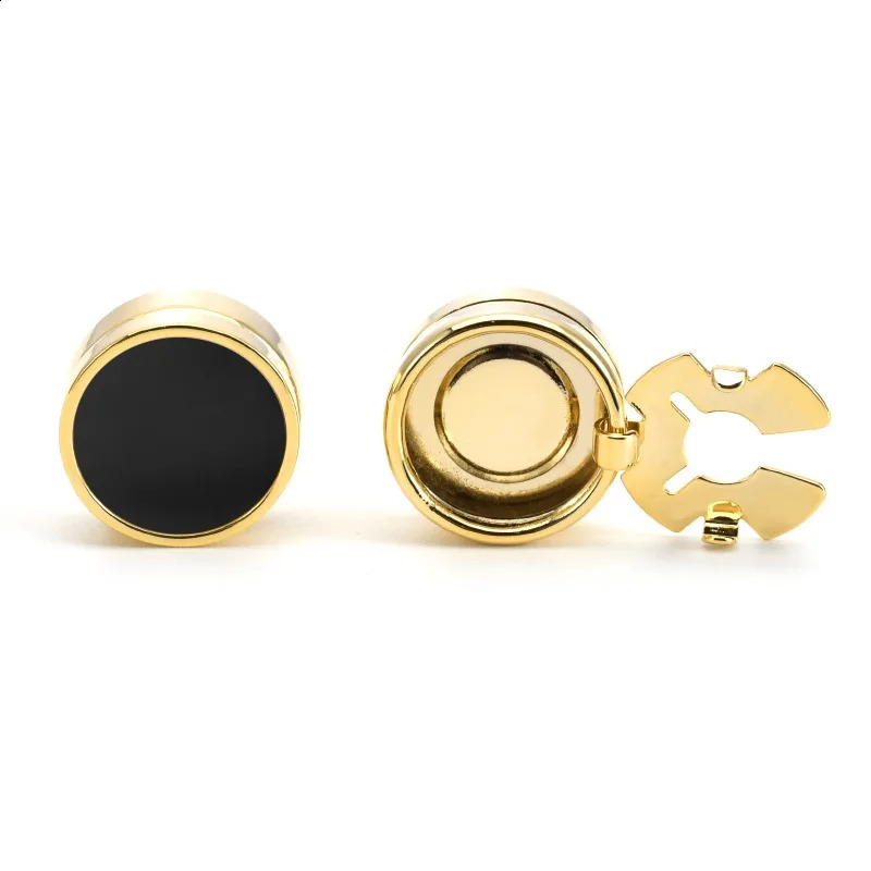 Fashion Round Cuff Link Banquet Wedding Mens Cufflinks Luxulry Jewelry Shirt Cover Buttons Clothing Decoration Accessories 250812