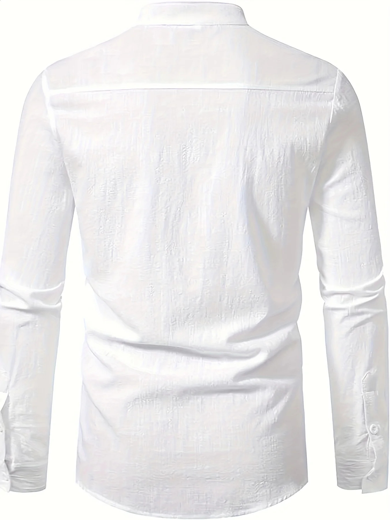 Mens Casual Fashion Long Sleeve Linen Shirt Stylish Comfortable Breathable Mens Clothing 250811