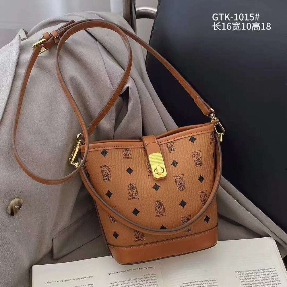 Gutiko Trendy Bags for Women This Year Versatile Bear New Fashion Crossbody Women's Handheld Bucket Bag
