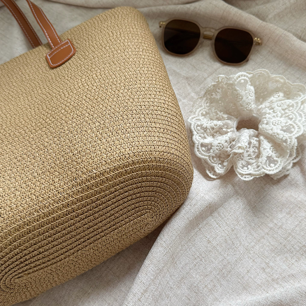 2025 New Summer Beach Travel Fashion Commuter Tote Straw Handbag Large Capacity Women's Bag ddmymarket