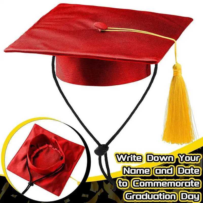 Dog Graduation Hat Washable Dog Graduation Hat And Gown Shirt Costume Set With Tassel Outfits Pet Clothes For Small Breeds Puppy XJ250813