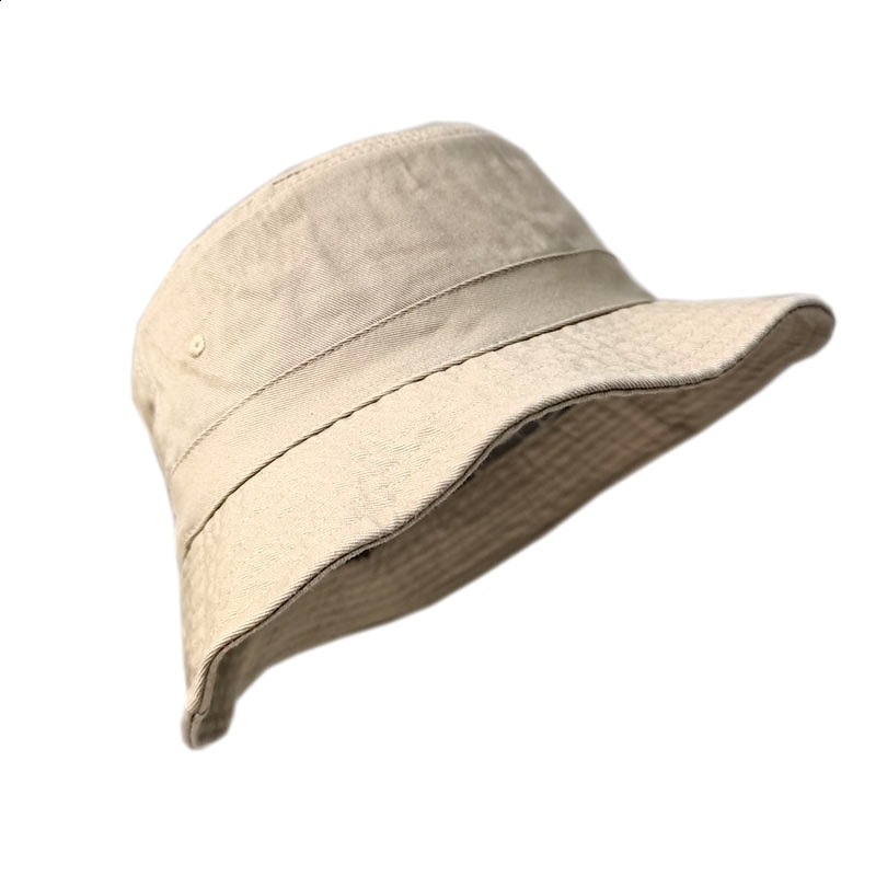 2024 Big Head Plus Size Bucket Hat for Men Pure Cotton Bob Panama Fisherman Hat Korean Man Women 59cm 60cm 62cm 63cm Sun Hat 250107