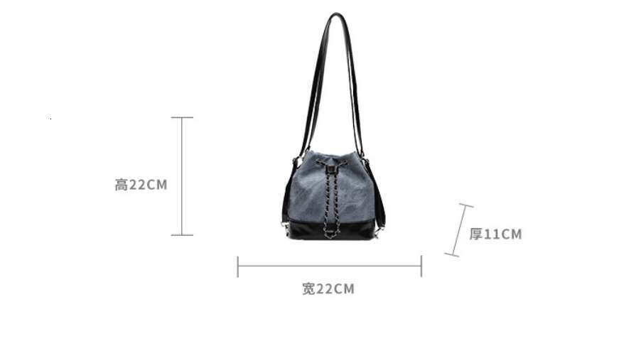 Designer Bags Versatile drawstring bucket bag, Fashionable retro ladies' backpack, lightweight travel bag,Luxury shoulder bag, High quality autum