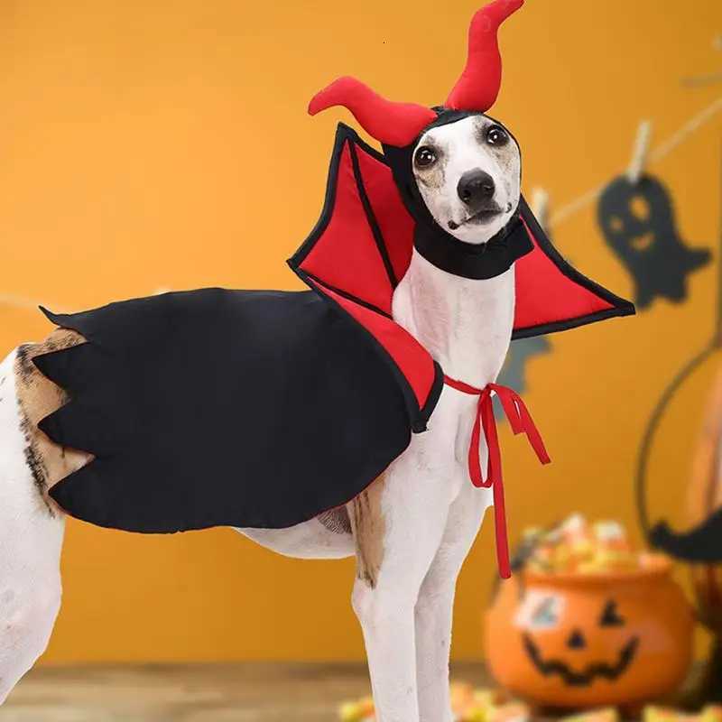 Dog Vampire Costume Cat Vampire Cloak And Hat Halloween Costumes For Small Medium Dogs Cats Puppy Wizard Outfit For Pet Cosplay XJ250813
