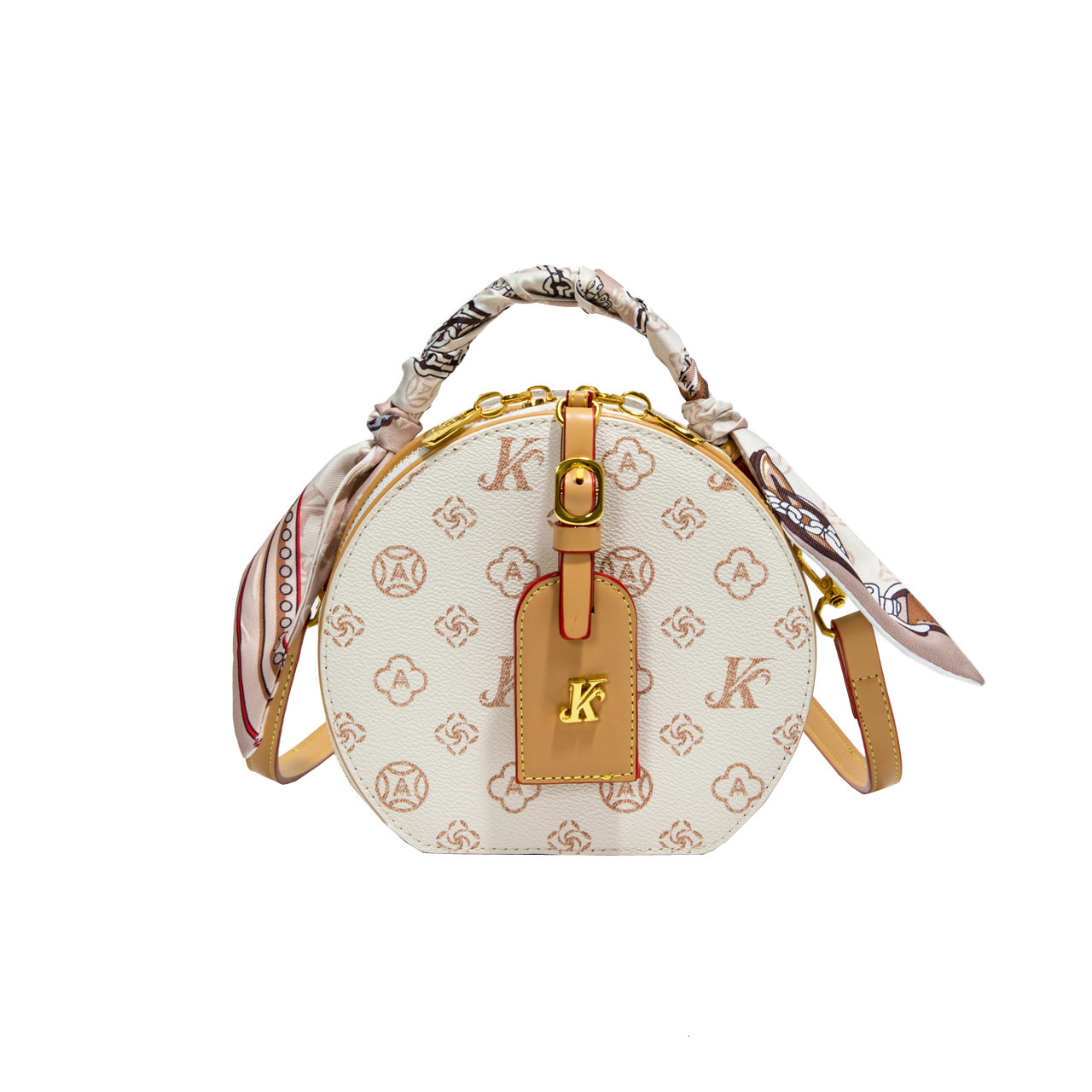 Tiktok Internet Celebrity Hot Sale Fashion Small Round Bag 2025 New Style Lady Designer Handbag Elegant Casual Shoulder Bag High-end Dinner Bag Wallet