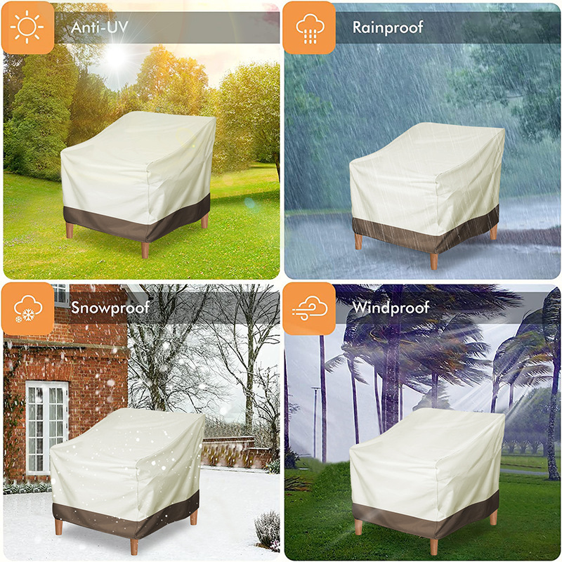 Single Waterproof Sofa Garden Table and Chair Outdoor Furniture Dust Cover