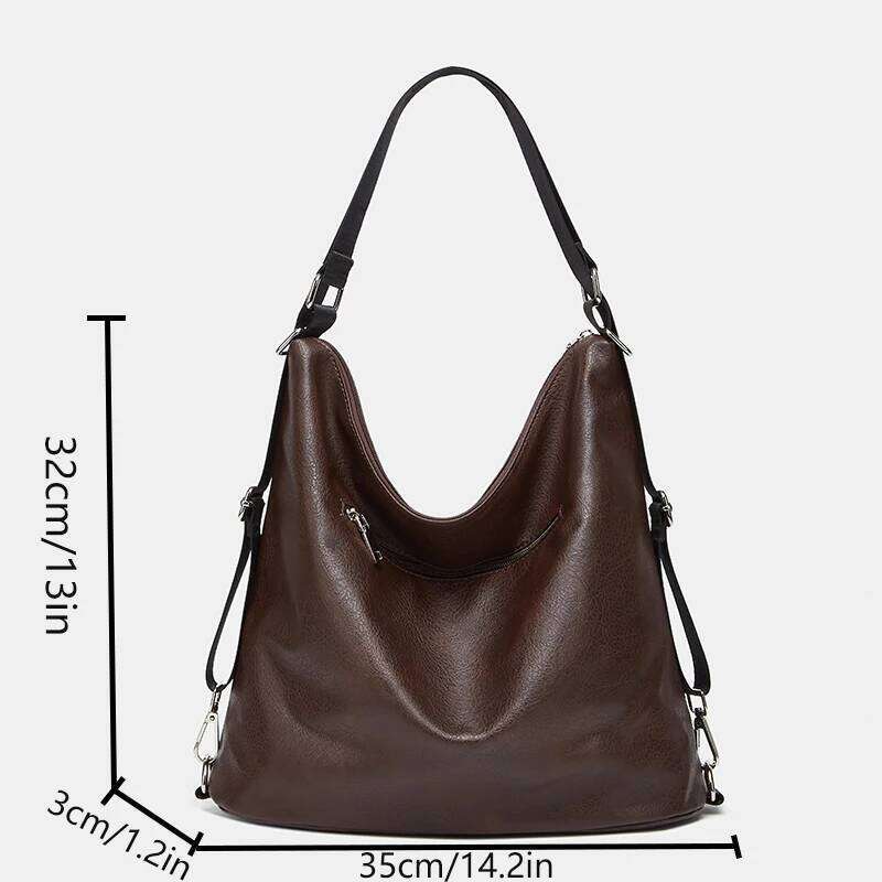 OLOEY Solid color simple Luxury Bag wide strap detachable cloth strap, can used as a backpack, shoulder bag