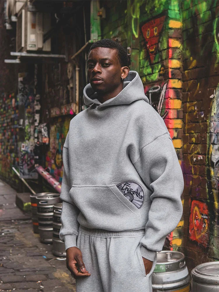2025 Trendy High Street Retro Casual Streetwear Mens Sports Suit Y2K Harajuku Embroidered Hoodie men Hip-hop Loose Sweatpants 250811