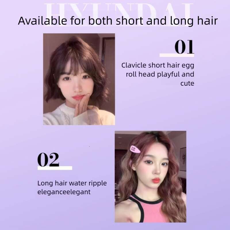 Mm Egg Curling Iron Negative Ion Hair Straightener Cake Roll Water Wave Long Lasting Styling Big Curl Tool