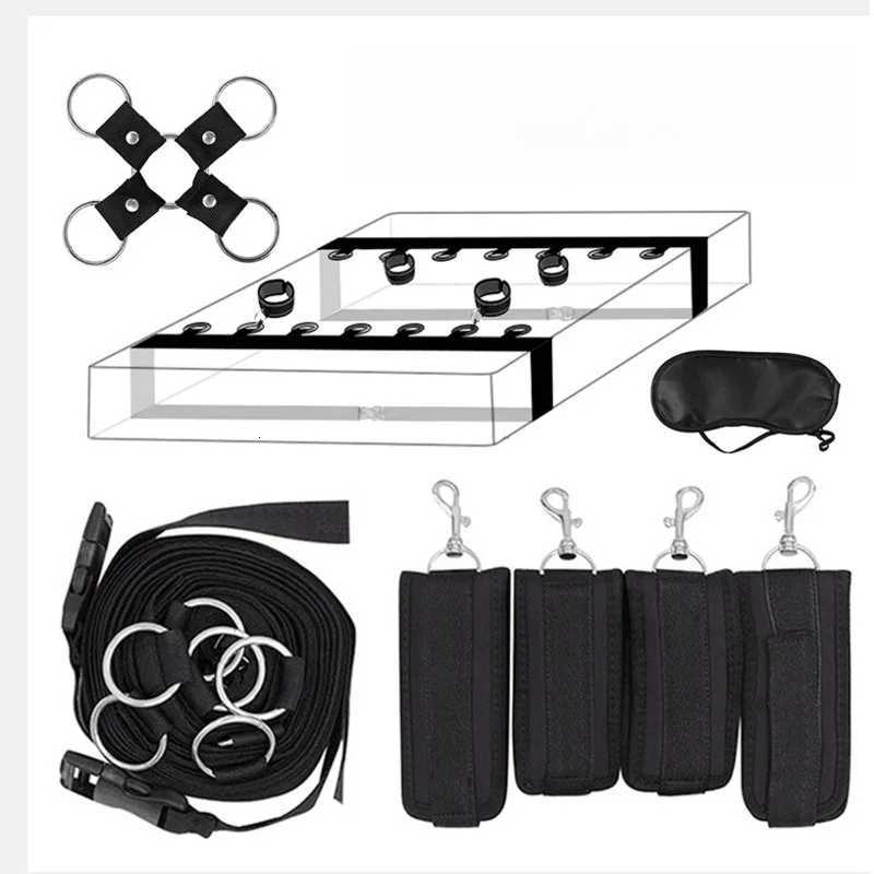 Sm Bondage Bd Sex Set Leather Handcuffs Spreader Bar With Steel Pipe Hand Leg Straps Restraints Slave Fetish Adult ToysXJ250813