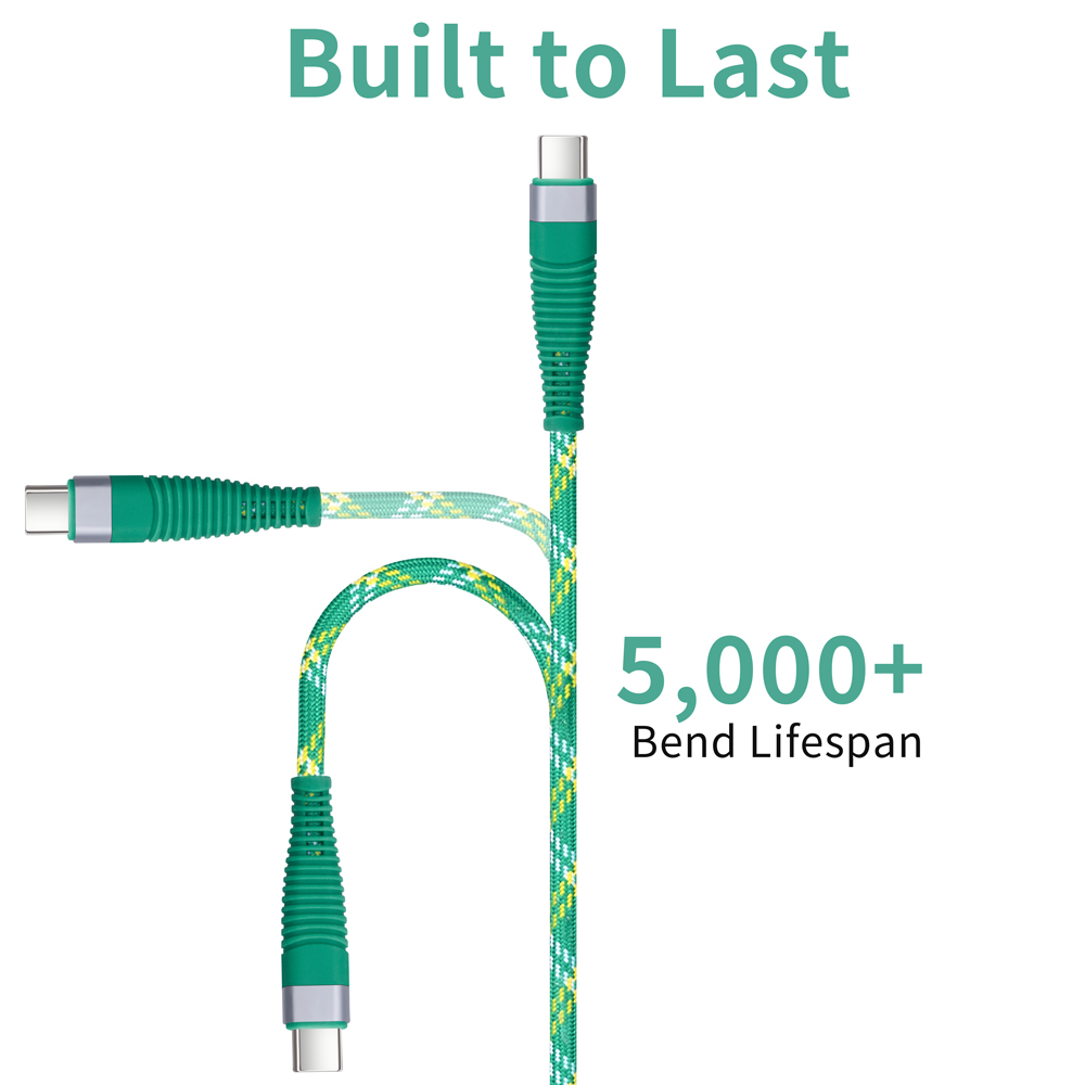 Durable High-Speed USB-A to USB-C Braided Cable with Tin Plated Connectors