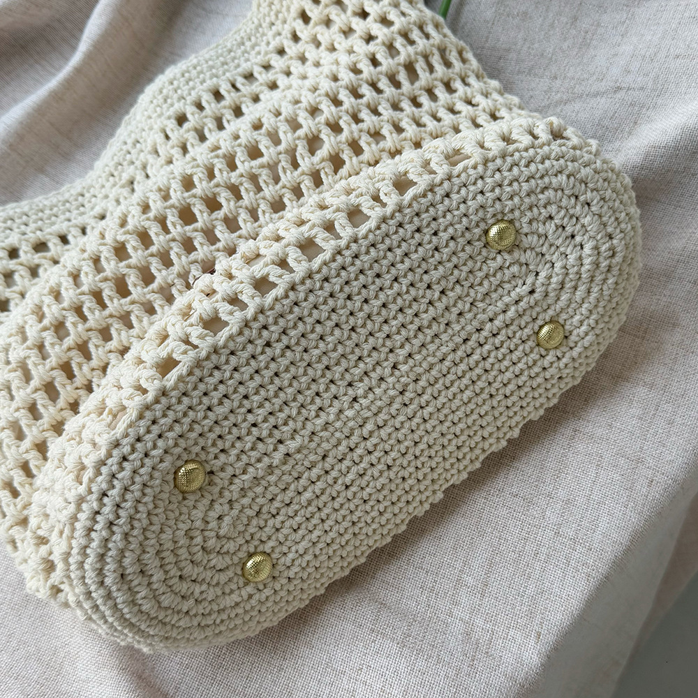 Woven Hollow Out for Women 2025 Vacation Travel Tote Beach Shoulder Underarm Bag ddmymarket