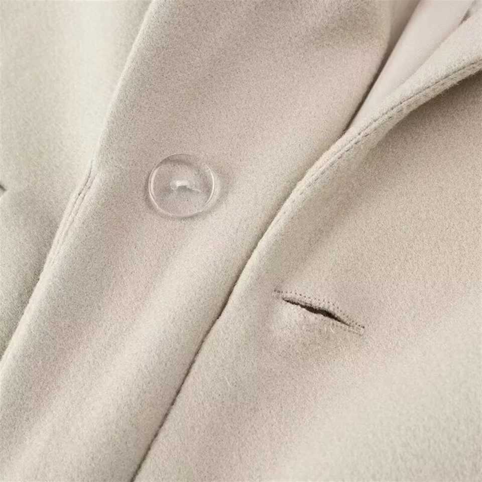 PB ZA2024 Autumn New Womens Clothing Fashion Temperament Tassel Loose Slimming Versatile Suit Collar Woolen Coat Z250813