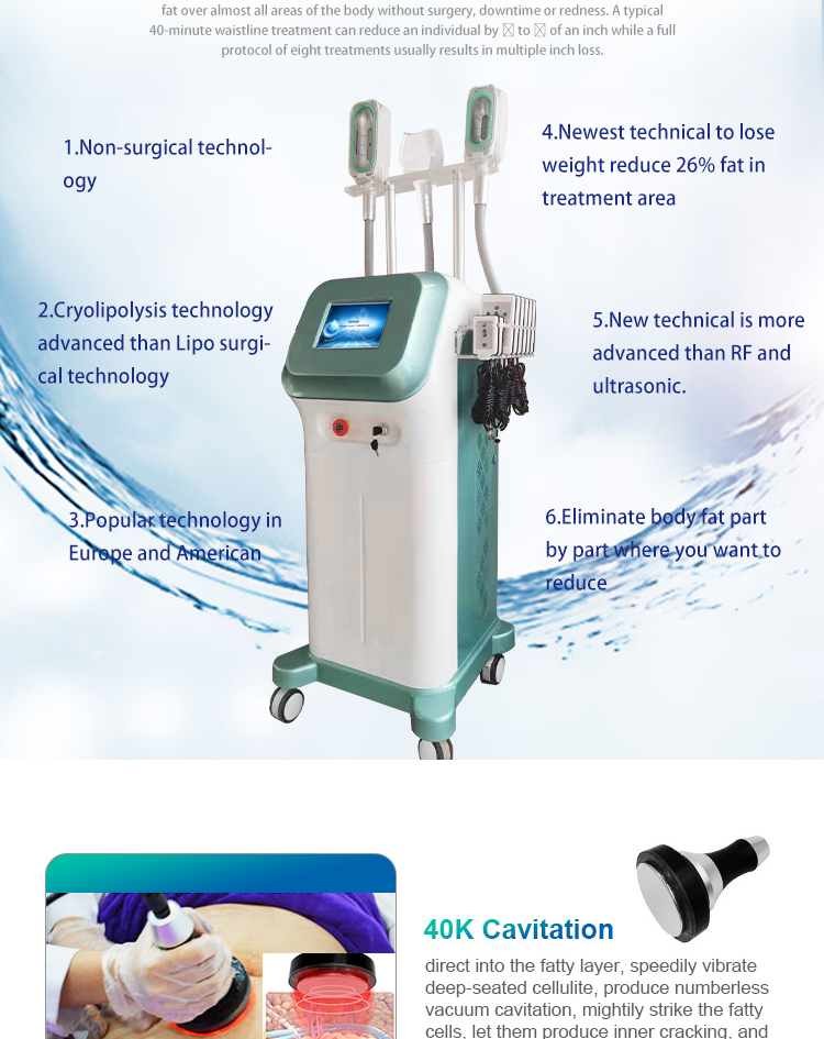 Professional Fat Freezing and Skin Tightening Machine For Beauty Clinic Body Shaping and Cellulite Reduction Treatment