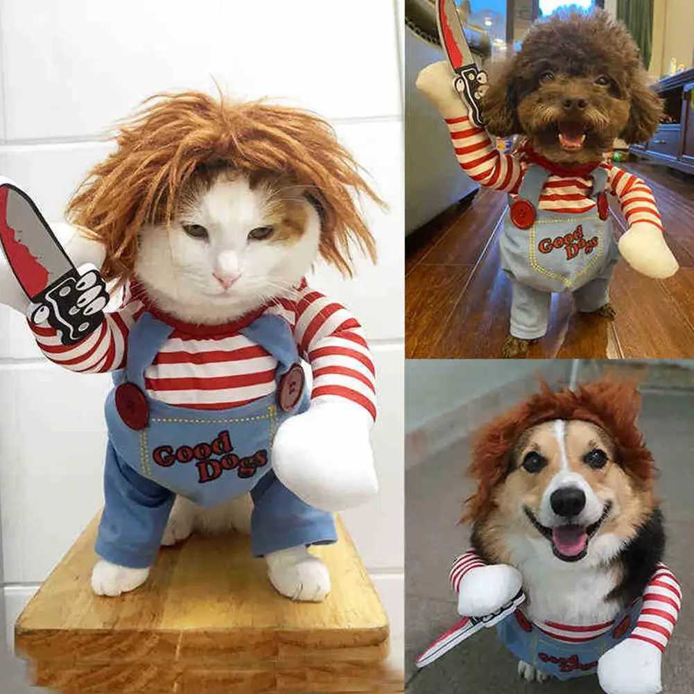 Halloween Dog Costumes Funny Pet Clothes Cosplay Costume Sets Novelty Clothing For Dogs Bulldog Pug Dog Party Costumes XJ250813