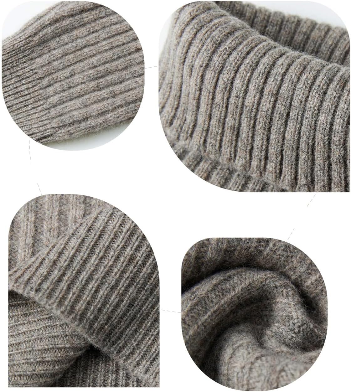 Designer Clothing Women's Knitted Solid Color Turtleneck Sweater