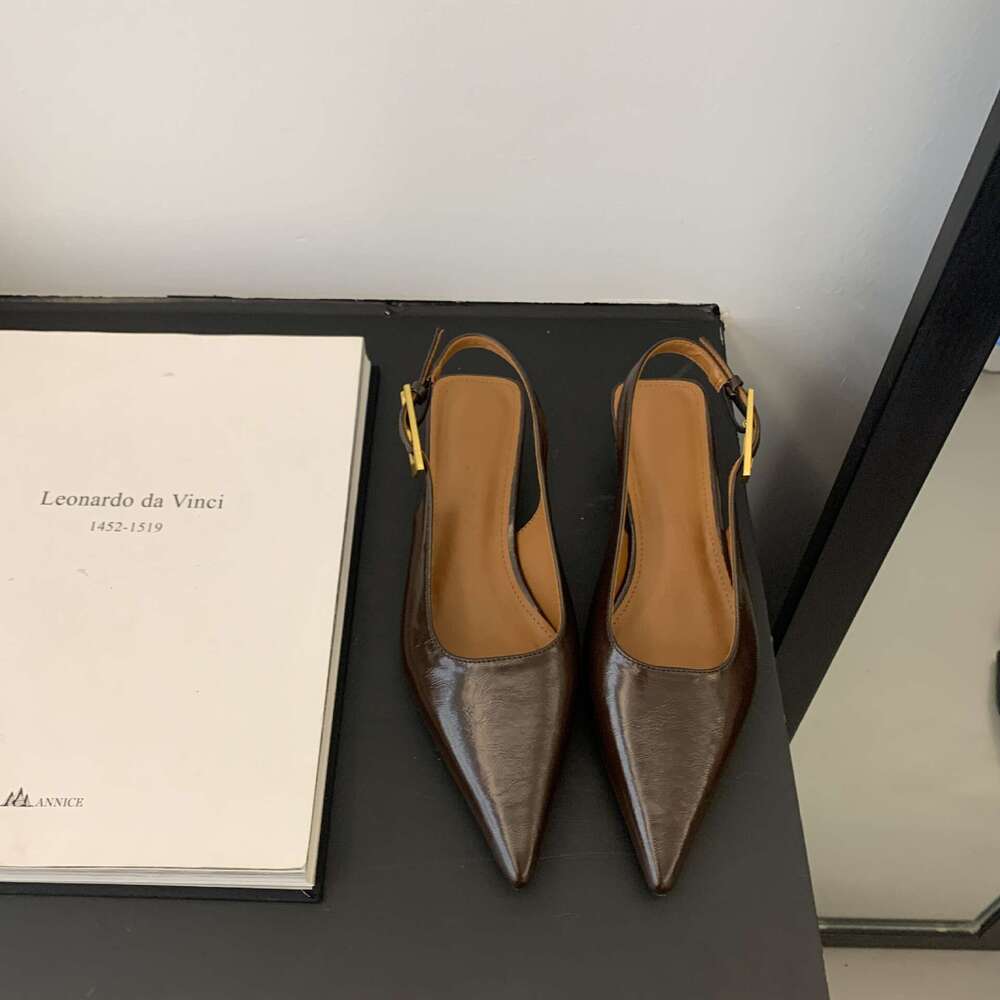 French Pointed Kitten Heel Designer shoe High Heels Closed Toe Sandals Spring Summer 2025 New Evening Style Single Shoes