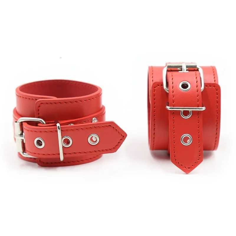 PU Leather Bondage Hog Tie Handcuffs Ankle Leg Cuffs Cross Hook Strap Restraint Erotic Sex Toys For Couples Adult Fun Games XJ250813