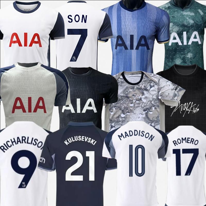 24 25 26 Son Maddison spur jersey Kulusevski Romero training special soccer jerseys RICHARLISON Van de Ven Tottenhamn jersey home away 2024 2025 football men kids kit