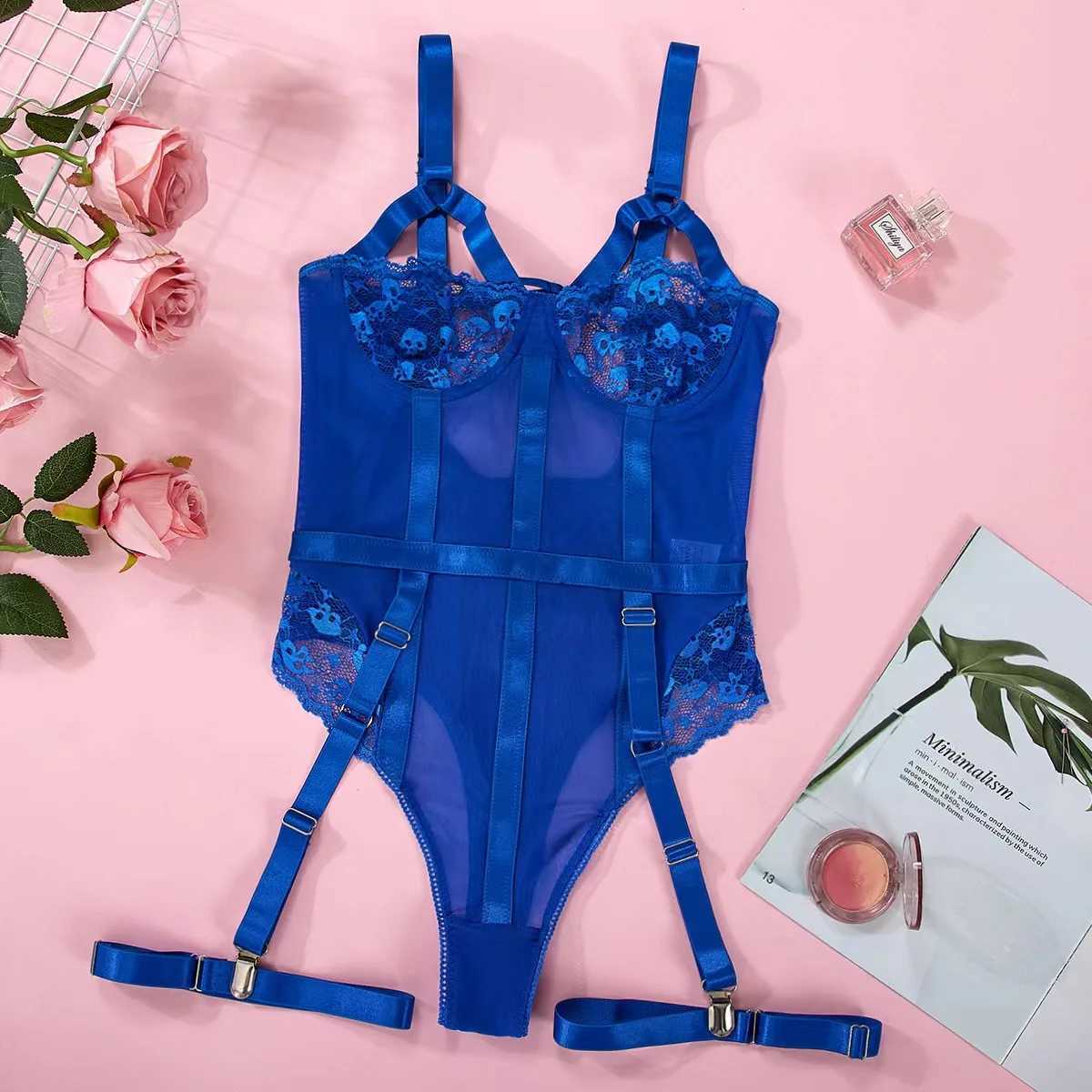 Erotic Sexy Lace Bra And Panty Set Underwear Transparent Bra Exotic Sets Sexy Thong Woman Porn Fancy Sensual Lingerie BodysuitXJ250812