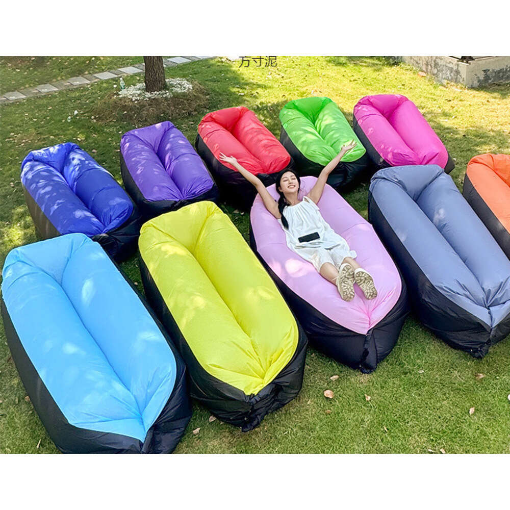 Lightweight Portable Leather Microfiber Large Minimalist White Blue Beach Camping Couch