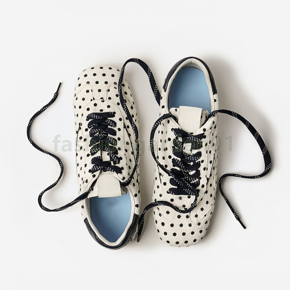 designer shoes sneakers womens trainers vintage polka dot women shoes versatile round toe soft comfort daily wear casual sneaker dhgate size 35-40