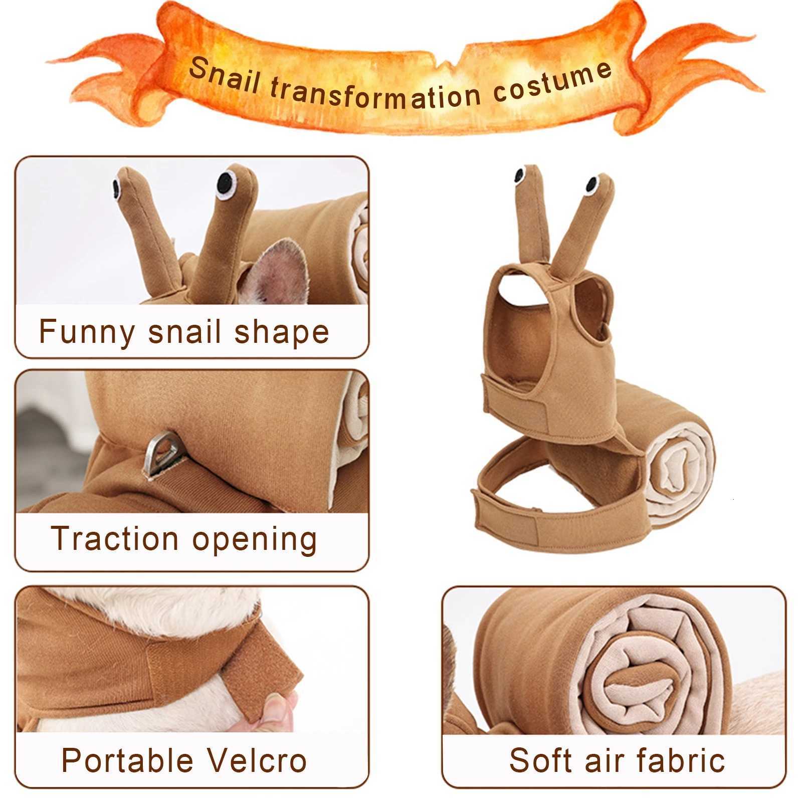 Snail Headpiece Novelty Puppy Costume Pet Halloween Dog Costumes Dog Costumes Festival Party Cosplay Outfit Pet Accessories XJ250813